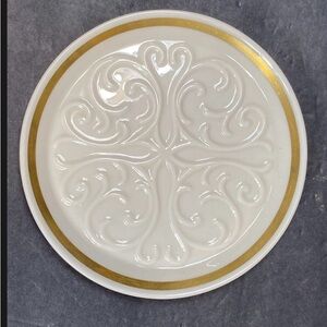 Vintage LENOX Seville Embossed Pattern Wine Coaster 6 1/4” MADE IN USA